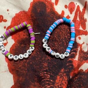 Twisted love book characters bracelet set